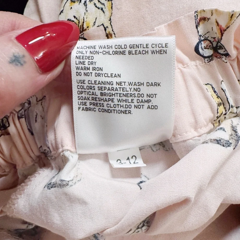 Paul & Joe For Uniqlo Kids Boxer Shorts Cats With Glasses Pink